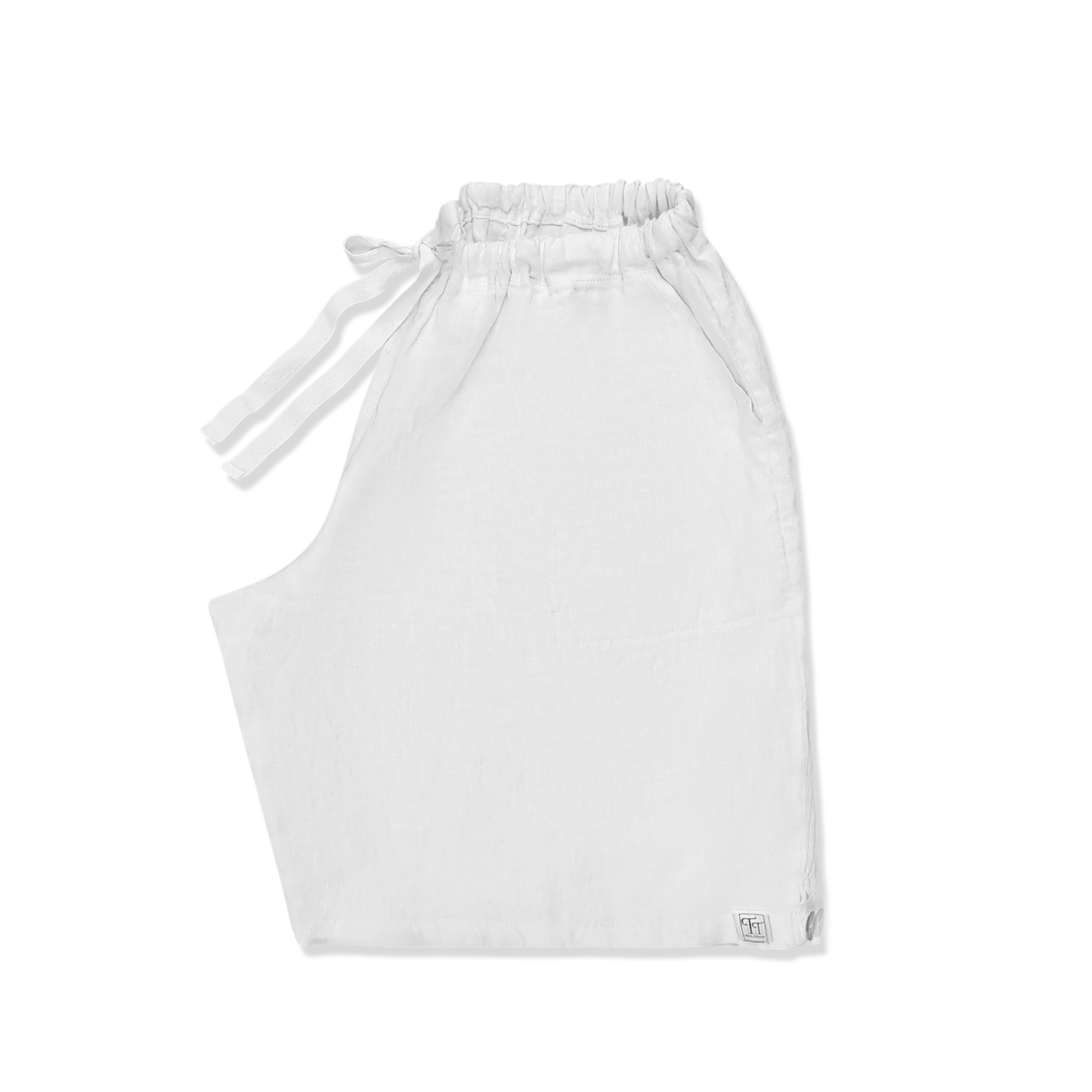 Fancy Shorts - white linen