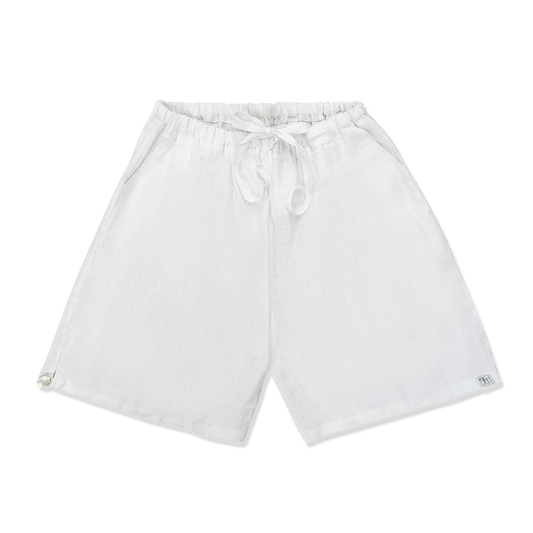 Fancy Shorts - white linen