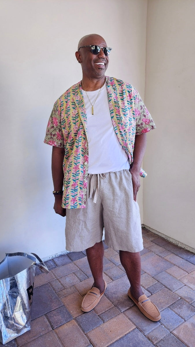 Fancy Shorts - natural linen